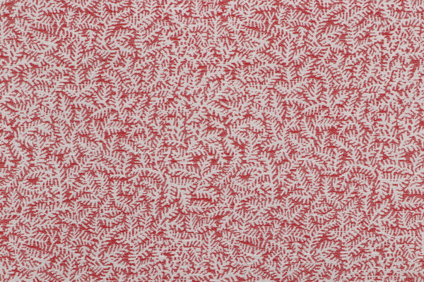 Heidi Woven Upholstery Fabric in Red Coral