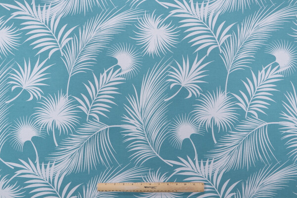 Terrasol - Panama Printed Polyester Outdoor Fabric in Seafoam