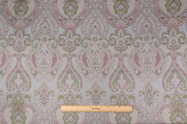 Onyx Age Raja Paisley Tapestry Upholstery Fabric in Jewel