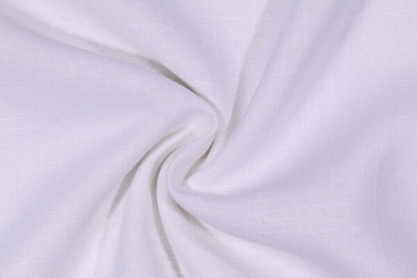 Covington Jefferson Linen Drapery Fabric in 143 Optic White