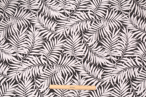 Tempo Terrasol Savannah Printed Poly Outdoor Fabric in Black