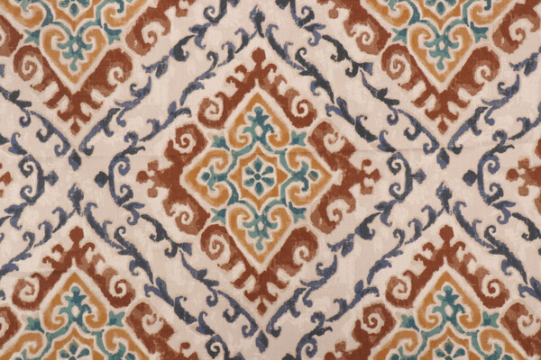 Click for 3.88 Yards Covington Feabhra Printed Cotton Drapery Fabric in 608-Saddle Covington Feabhra Printed Cotton Drapery Fabric in 608-Saddle
