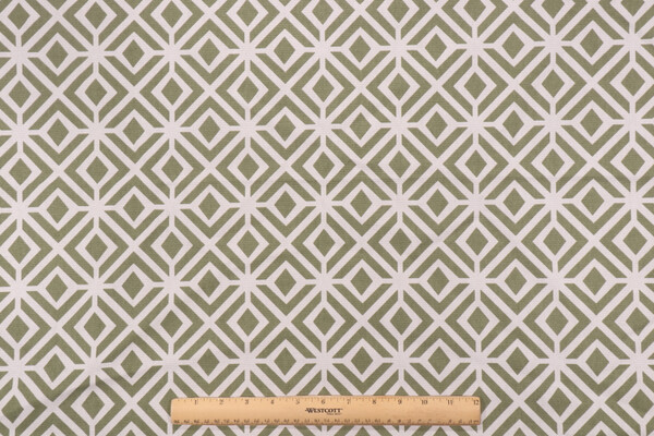 Click for 2.88 Yards Covington Rupert Printed Cotton Drapery Fabric in 25-Olive Covington Rupert Printed Cotton Drapery Fabric in 25-Olive