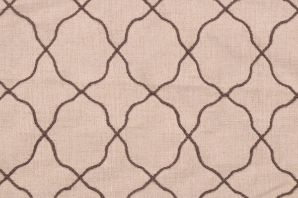 Valiant Fabrics Windsor Embroidered Drapery Fabric in Graphite