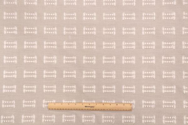 Click for 0.75 Yards PK Lifestyles Tassel Emb Drapery Fabric in Steam PK Lifestyles Tassel Emb Drapery Fabric in Steam