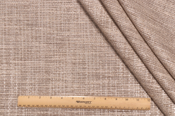 PK Lifestyles Clemence Semi-Sheer Drapery Fabric in Sandstone