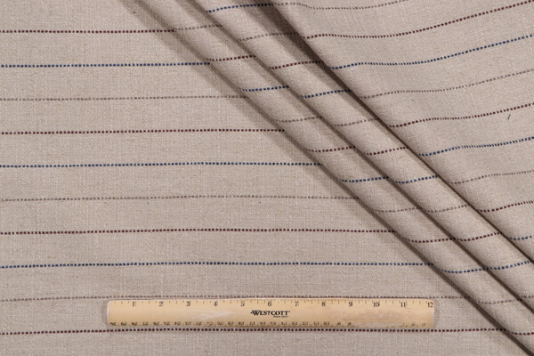 Click for 3 Yards Stripe Woven Upholstery Fabric in Harbor Stripe Woven Upholstery Fabric in Harbor