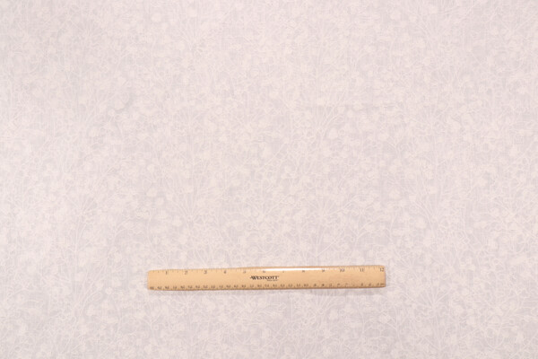 Valiant Fabrics Lola Embroidered Drapery Fabric in Off-White