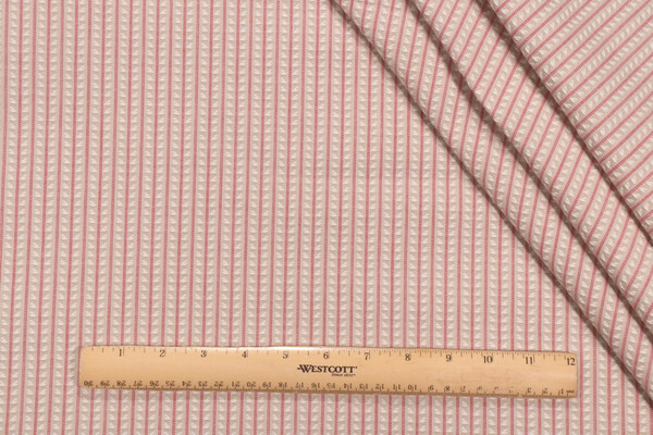 PK Lifestyles Linear Leaves Woven Decorator Fabric in Berry