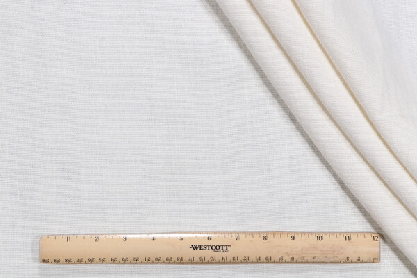 Lino Textiles Sag Harbor Tumbled Linen Decorator Fabric in Ivory