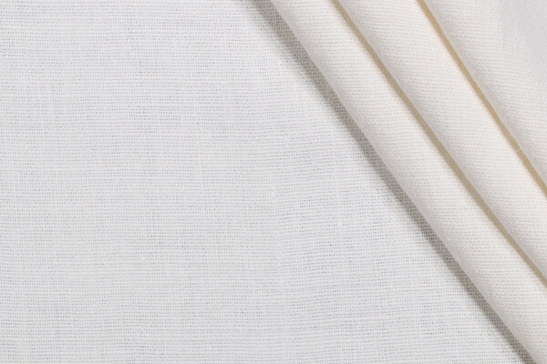 Lino Textiles Sag Harbor Tumbled Linen Decorator Fabric in Ivory