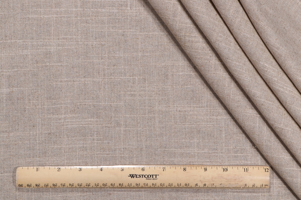 Lino Textiles Ancient Slubby Woven Linen Blend Drapery Fabric in Natural