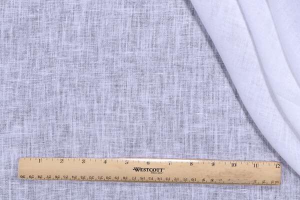 Lino Textiles Augusta-Scrim Sheer Linen Drapery Fabric in White