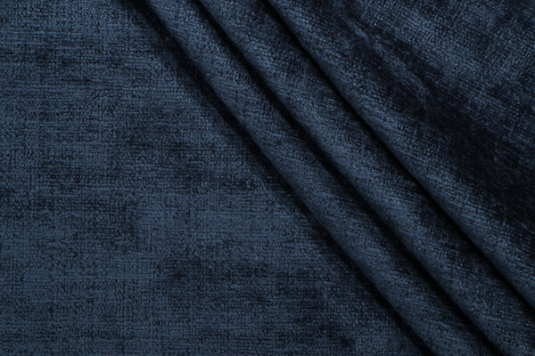 P Kaufmann Lucca Woven Chenille Upholstery Fabric in Denim
