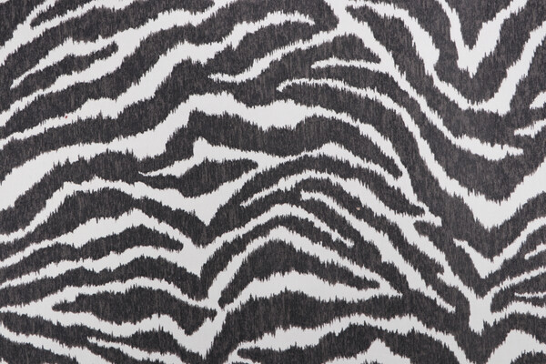 Kaufmann Wildcat Printed Cotton Drapery Fabric in Peppercorn