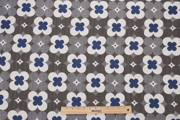 Outdura Poppy Woven Solution Dyed Acrylic Outdoor Fabric in Midnight 
