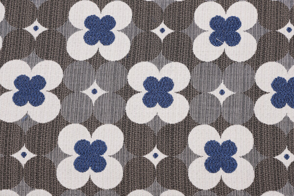Outdura Poppy Woven Solution Dyed Acrylic Outdoor Fabric in Midnight 