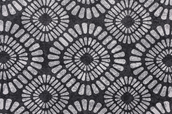 Arosa Printed Polyester Outdoor Fabric in Black 
