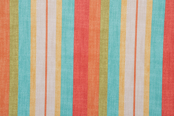Boca Stripe Printed Polyester Outdoor Fabric in Multi 