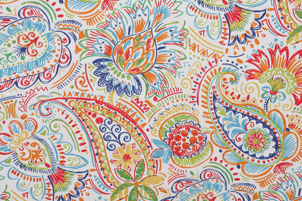 Richloom Solarium Gilford Printed Polyester Outdoor Fabric in Festival 