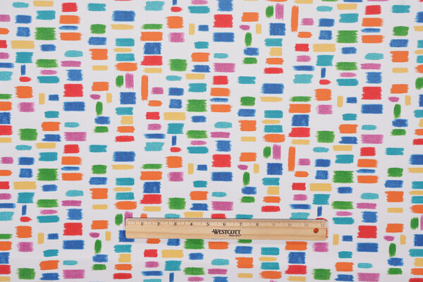 PK Lifestyles Color Tabs Printed Polyester Outdoor Fabric in Primaries 