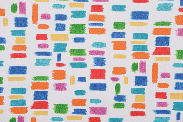 PK Lifestyles Color Tabs Printed Polyester Outdoor Fabric in Primaries 