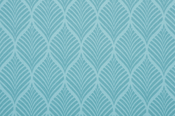 Richloom Fenbrook Printed Polyester Outdoor Fabric in Teal 
