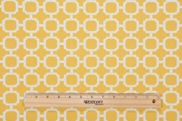 Mill Creek Hockley Printed Polyester Outdoor Fabric in Banana 
