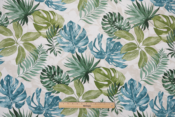 Richloom Piermont Printed Polyester Outdoor Fabric in Palm 
