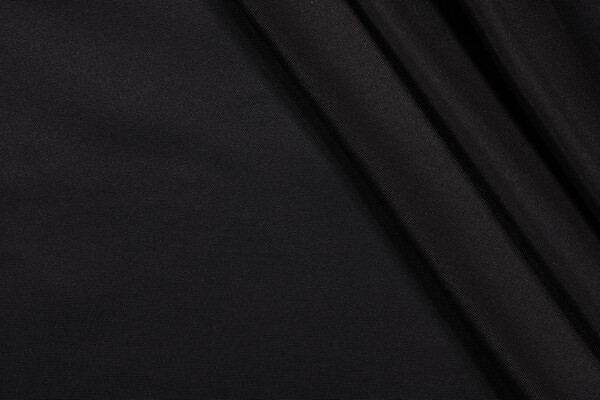 Mill Creek Fresco Solid Woven Polyester Outdoor Fabric in Black 