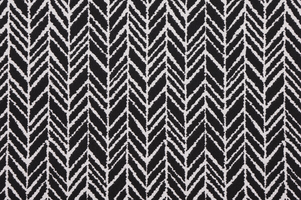 Herringbone Printed Polyester Outdoor Fabric in Night 