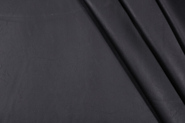 Solid Vinyl Upholstery Fabric in Black 