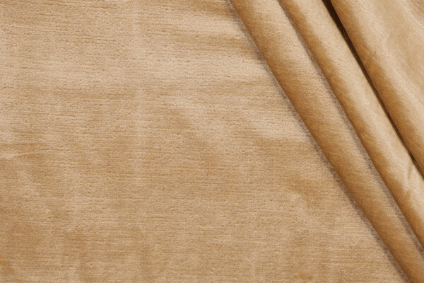 Scalamandre Como Linen Velvet Upholstery Fabric in Toast 