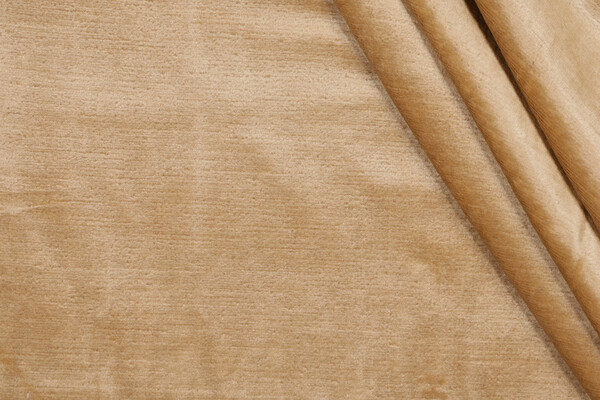Scalamandre Como Linen Velvet Upholstery Fabric in Toast 