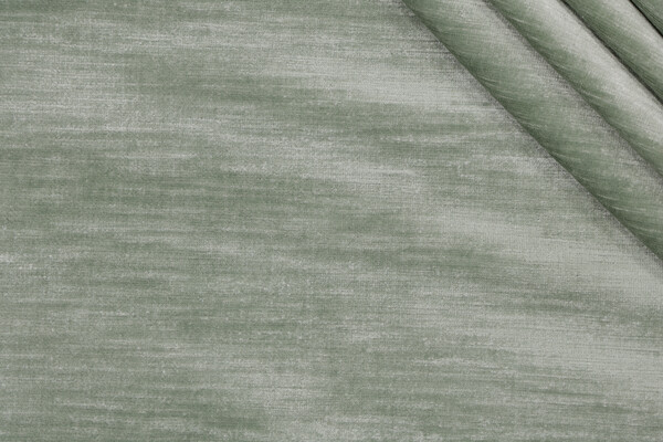 Scalamandre Como Linen II Velvet Upholstery Fabric in Seafoam 