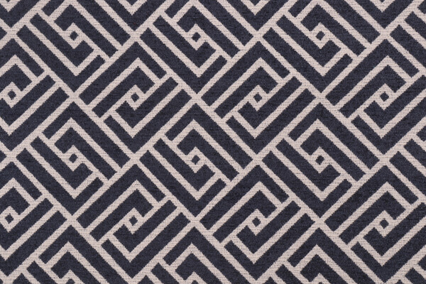 Covington Mozambique Chenille Upholstery Fabric in 55-Navy