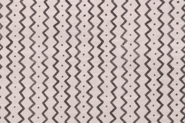 PK Lifestyles Trailing Printed Cotton Drapery Fabric in Charcoal