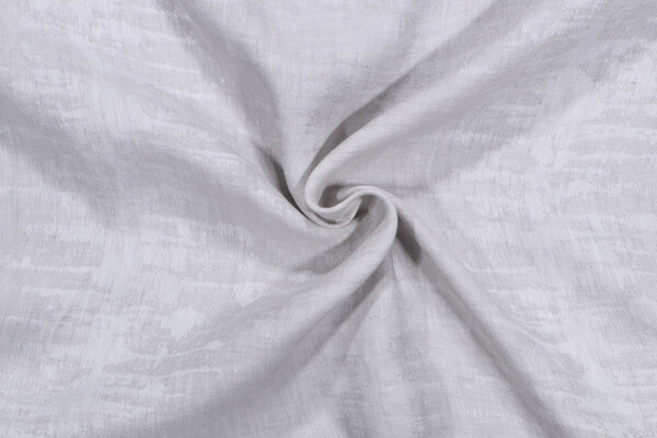Lino Textiles Toledo Arianna Woven Linen Drapery Fabric in Silver