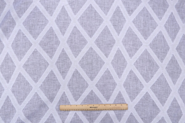Lino Textiles Valentina Sheer Drapery Fabric in White