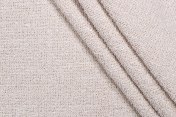 Kaufmann Wooly Woven Upholstery Fabric in Canvas