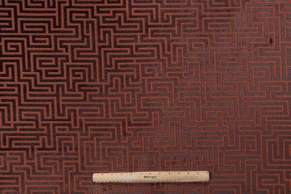 Merrimac M11385B Velvet Upholstery Fabric in Spice