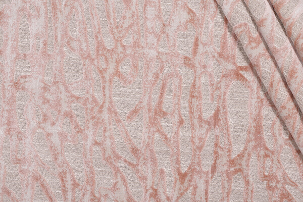 TFA Phantasm Latex Backed Velvet Upholstery Fabric in Petal 