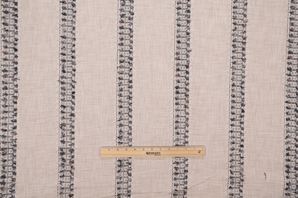 TFA Sugar And Spice Embroidered Drapery Fabric in Stone 