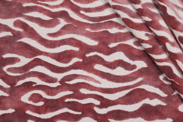 TFA Savage Beauty Latex Backed Velvet Upholstery Fabric in Rose 