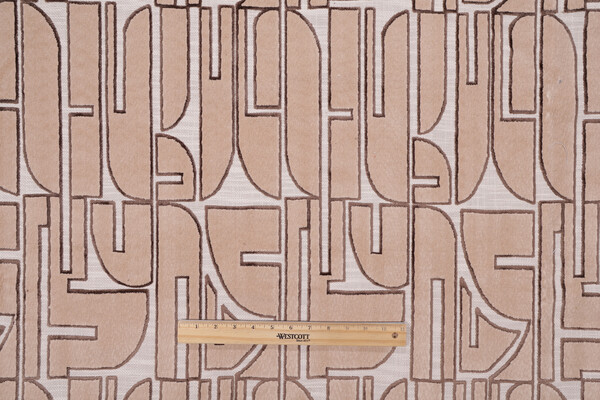 TFA Cool It Latex Backed Velvet Upholstery Fabric in Dune 
