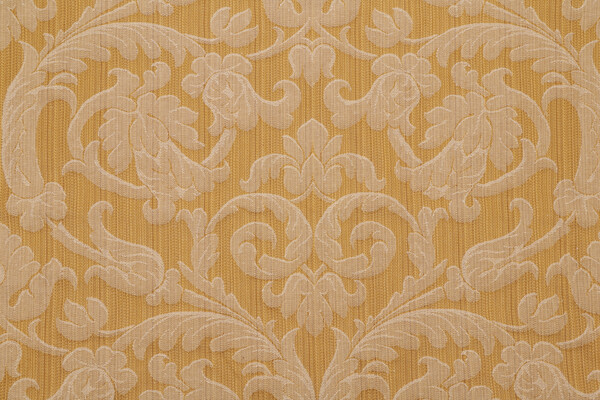 Grey Watkins Damasco Rustico Damask Decorator Fabric in Gold