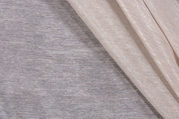 Scalamandre Lino Metallico Weighted Sheer Drapery Fabric in Platino