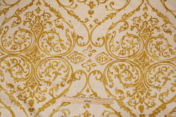 Grey Watkins Mariano Hand-Printed Velvet Decorator Fabric in Cedro