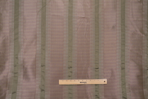 Scalamandre Liberty Silk Decorator Fabric in Moss/Plum