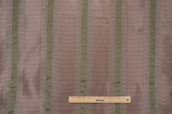 Scalamandre Liberty Silk Decorator Fabric in Moss/Plum